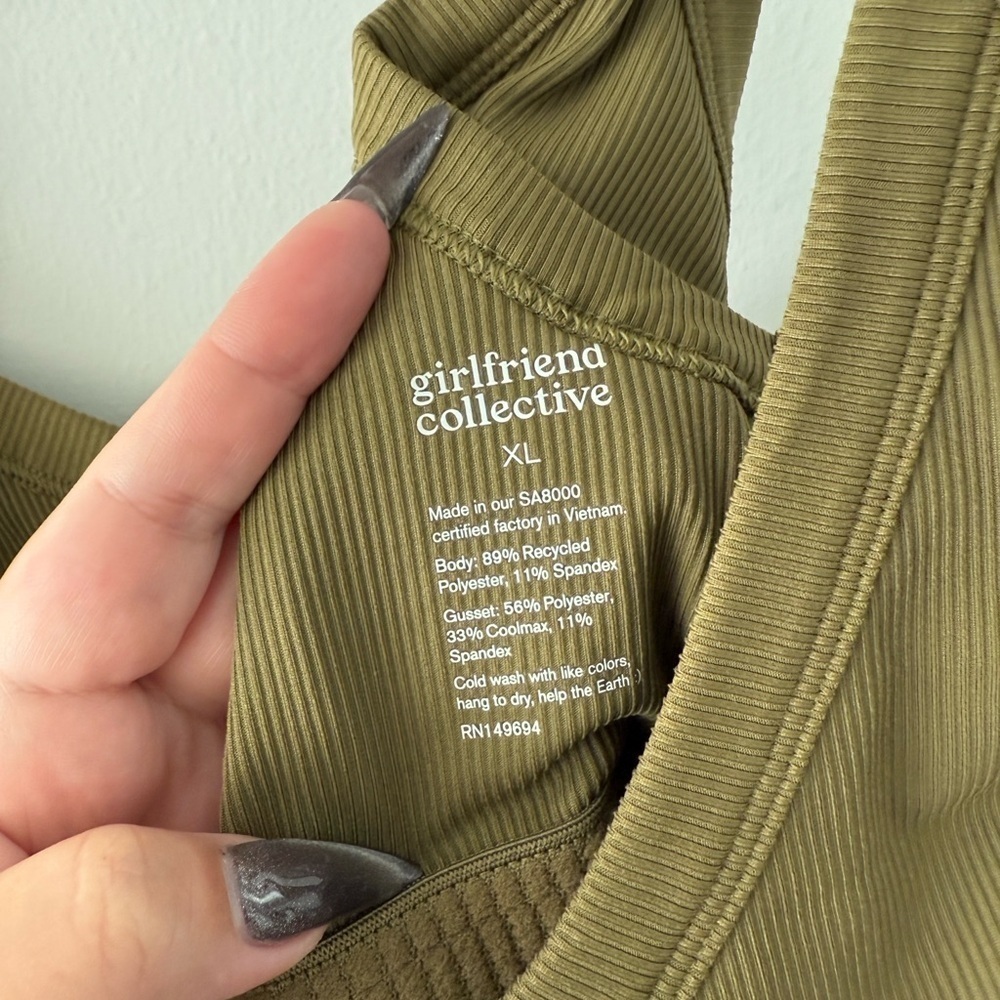 GIRLFRIEND COLLECTIVE Coco Scoop Bodysuit in Fern - Picture 9 of 11